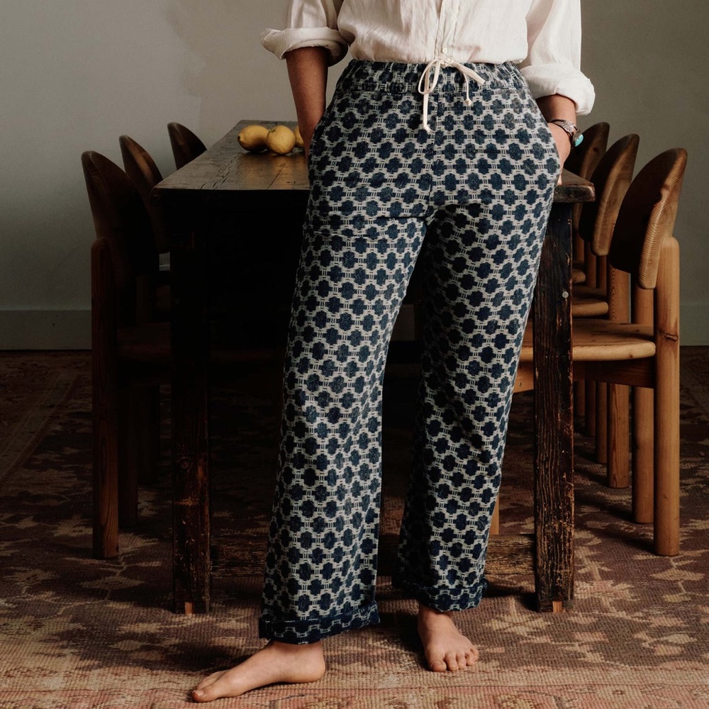 imogene + willie fethiye in indigo kiji print extra small